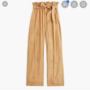 J. Crew Point Sur paper bag pant